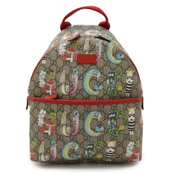 Gucci Childrens GG Supreme Backpack Higuchi Yuko Collaboration Print main image 4